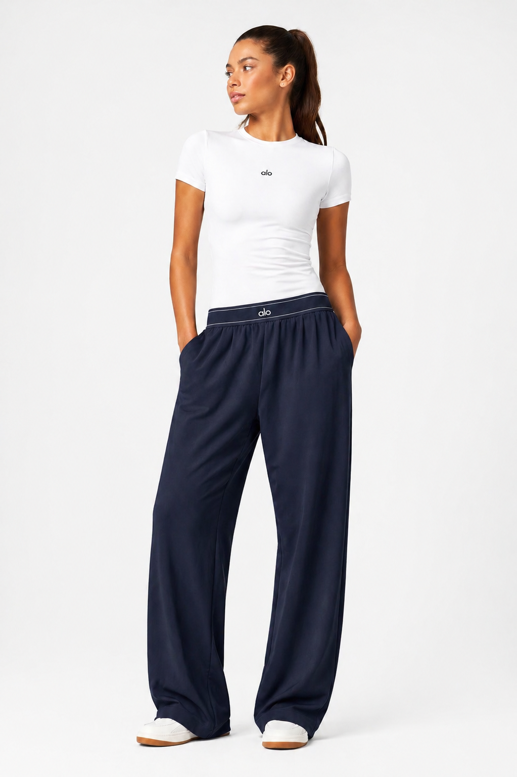 T-SHIRT SCULPTANT & JOGGING FLUIDE – ENSEMBLE BLEU