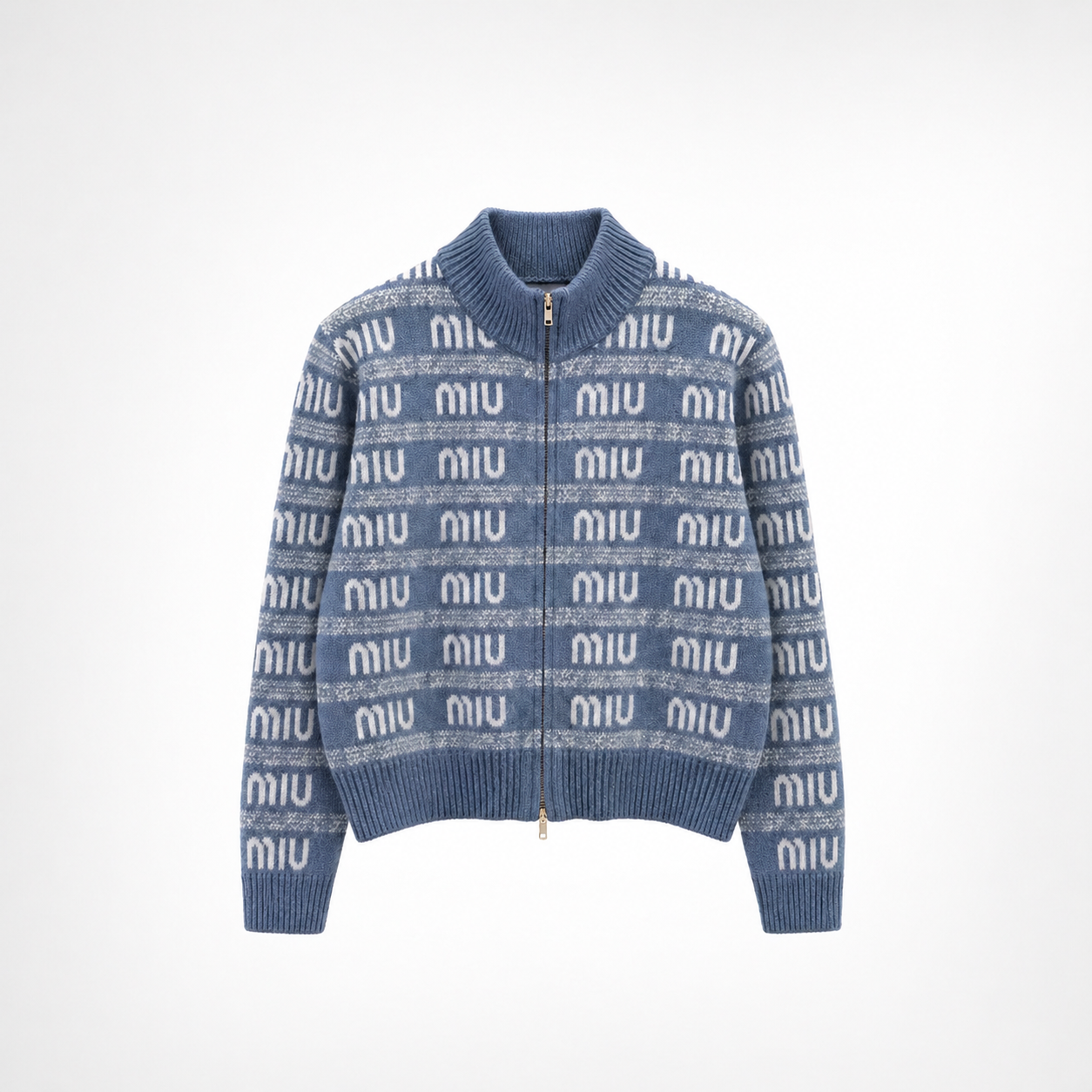 GILET ZIPPÉ COL MONTANT MIU
